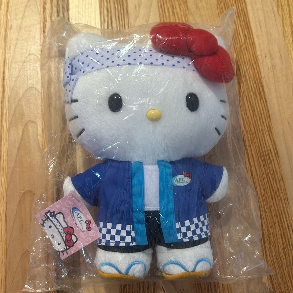 Hello Kitty AFC 30th Anniversary Sushi Chef Plush 2016